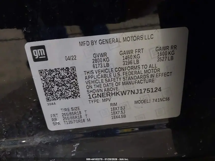 2022 CHEVROLET TRAVERSE FWD LT LEATHER