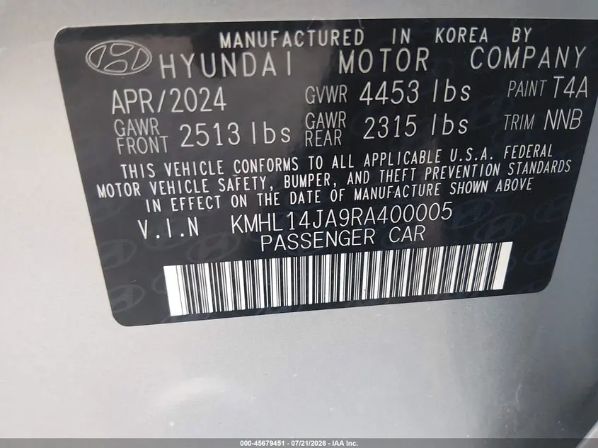 2024 HYUNDAI SONATA SEL