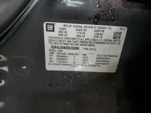 2014 CHEVROLET EQUINOX LS  