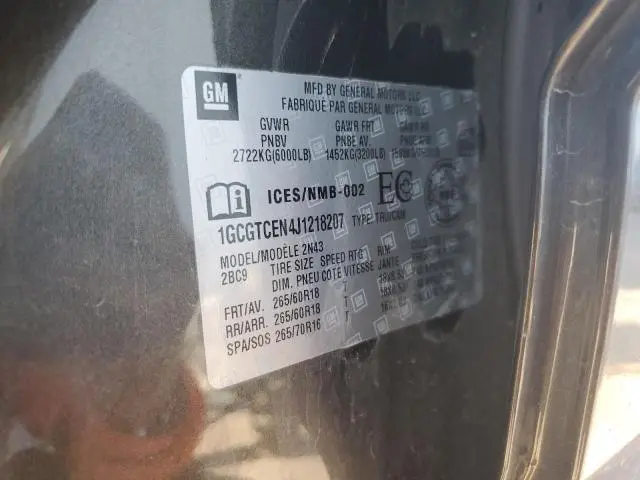 2018 CHEVROLET COLORADO LT  