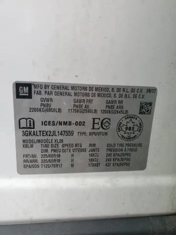 2018 GMC TERRAIN SLE  