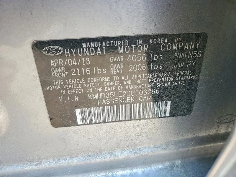 2013 HYUNDAI ELANTRA GT BASE  