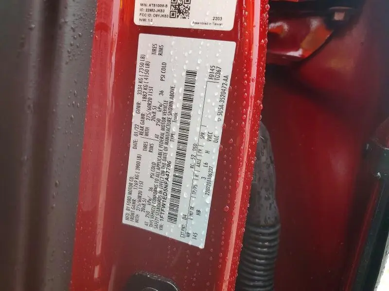 2022 FORD F150 SUPERCREW  