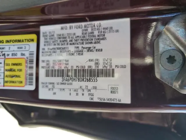 2013 FORD FUSION SE  