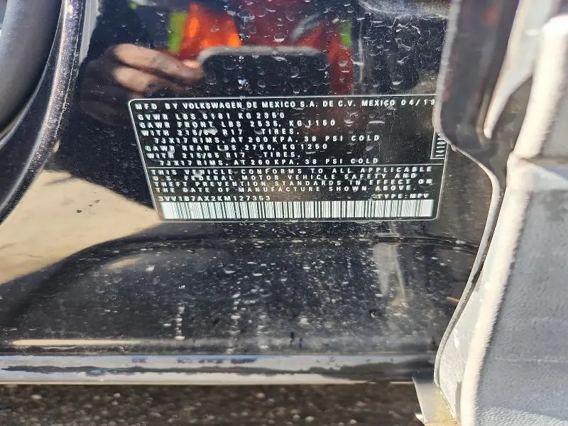 2019 VOLKSWAGEN TIGUAN S  