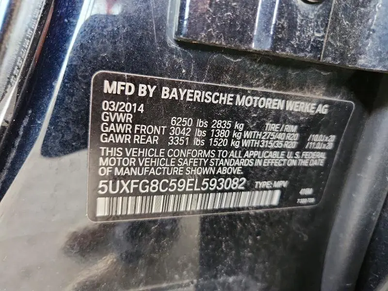 2014 BMW X6 XDRIVE50I  