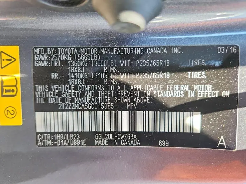 2016 LEXUS RX 350  