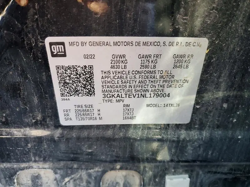 2022 GMC TERRAIN SLE  
