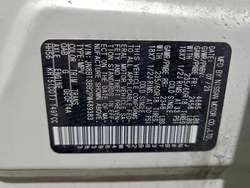 2023 NISSAN ROGUE SV  