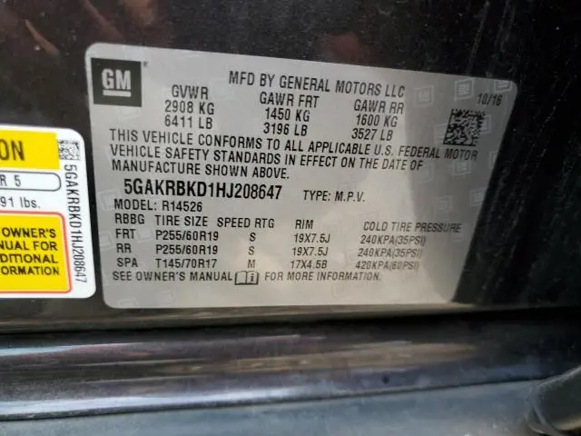 2017 BUICK ENCLAVE