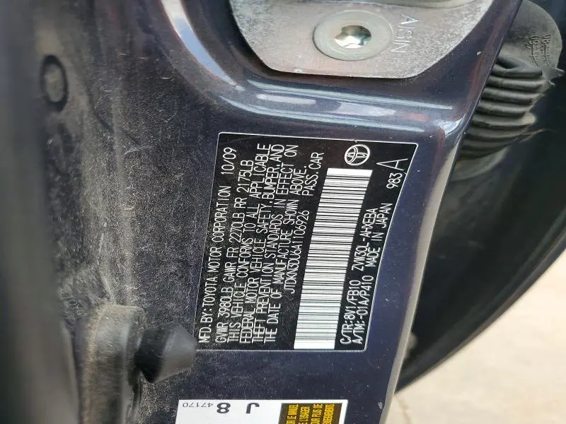 2010 TOYOTA PRIUS   