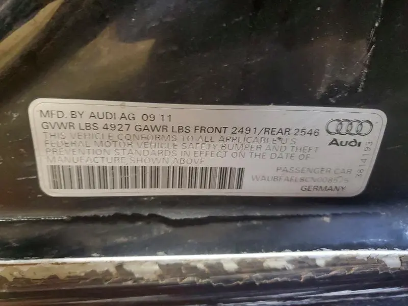 2012 AUDI A4 PREMIUM  