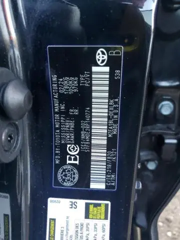 2024 TOYOTA COROLLA LE  