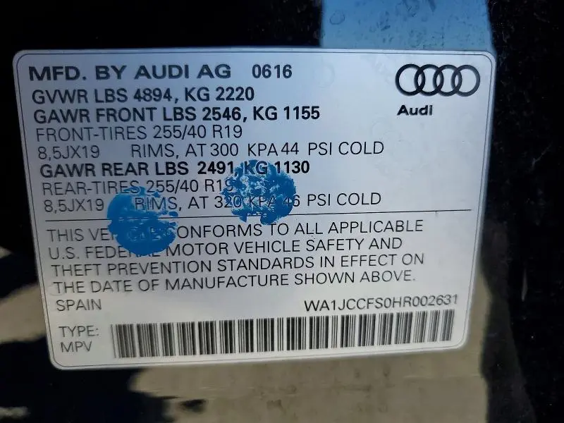 2017 AUDI Q3 PREMIUM PLUS  