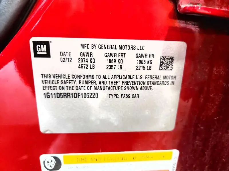 2013 CHEVROLET MALIBU 1LT  