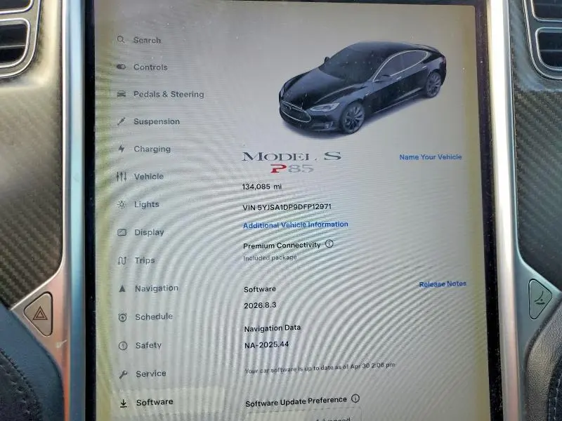 2013 TESLA MODEL S   