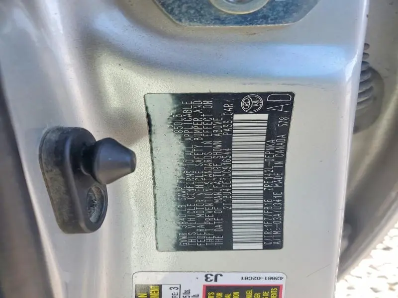 2012 TOYOTA COROLLA LE  
