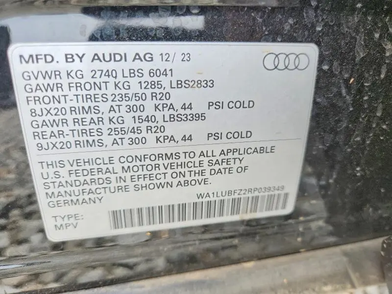 2024 AUDI Q4 E-TRON PREMIUM PLUS  