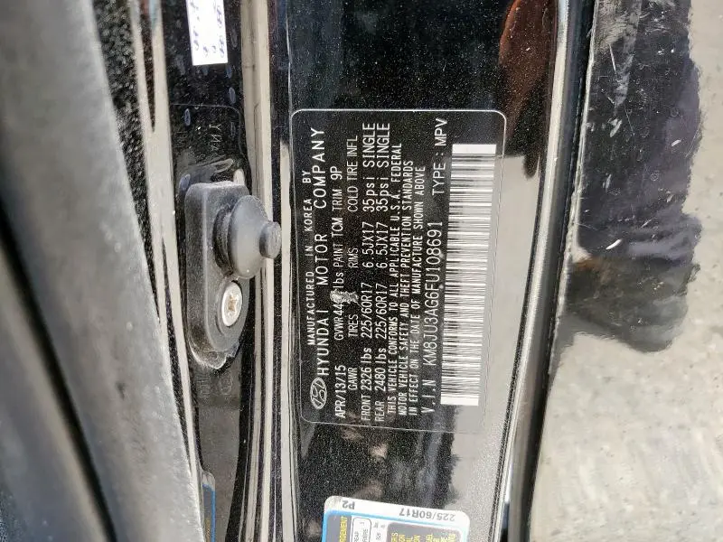 2015 HYUNDAI TUCSON LIMITED  