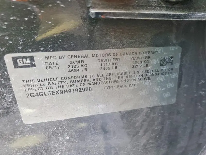 2017 BUICK REGAL SPORT TOURING  