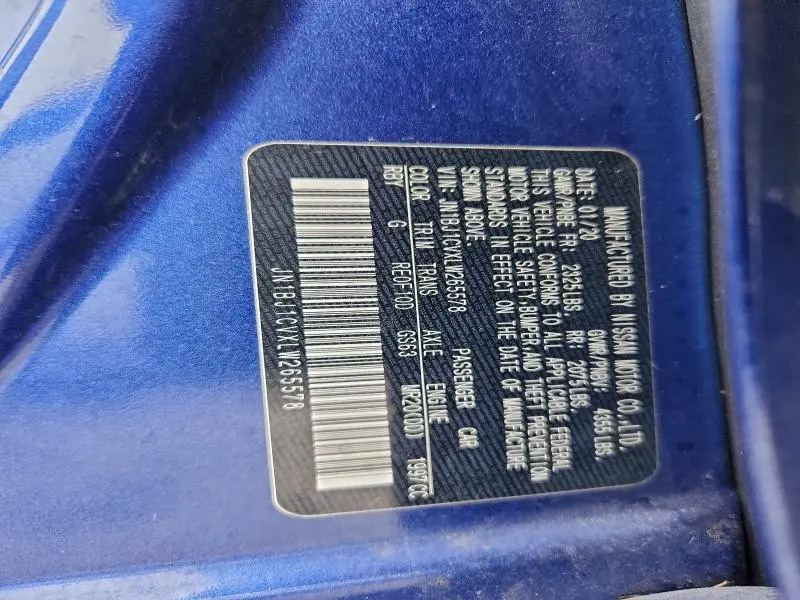 2020 NISSAN ROGUE SPORT S  