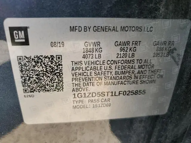 2020 CHEVROLET MALIBU LT  