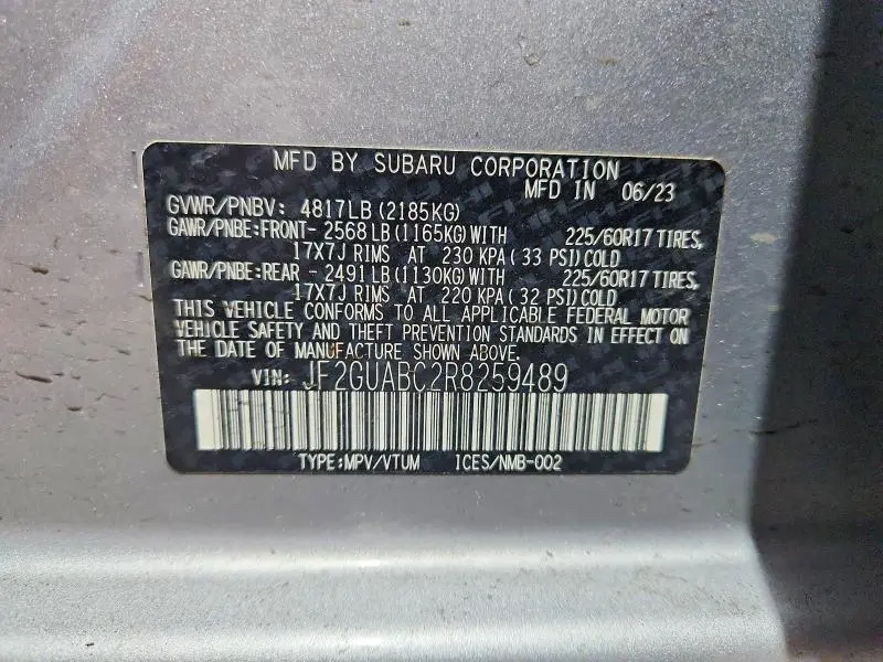 2024 SUBARU CROSSTREK   