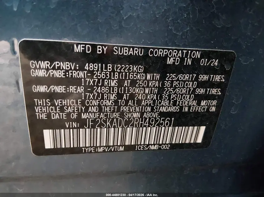 2024 SUBARU FORESTER PREMIUM