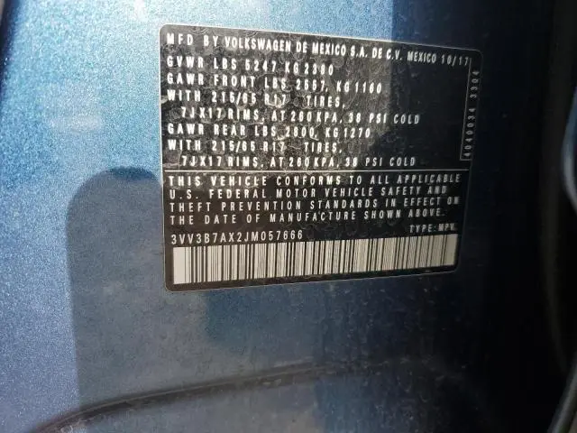 2018 VOLKSWAGEN TIGUAN SE