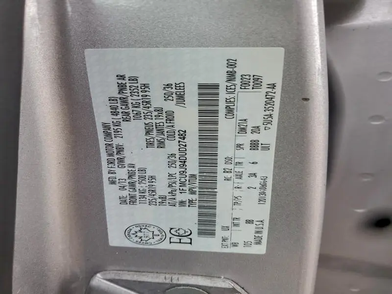 2013 FORD ESCAPE TITANIUM  