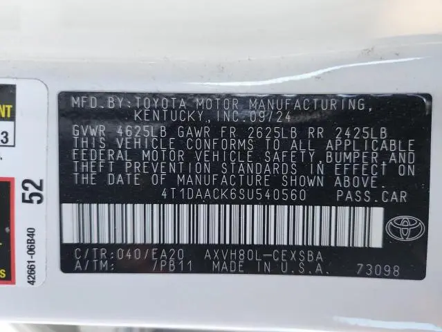 2025 TOYOTA CAMRY XSE  