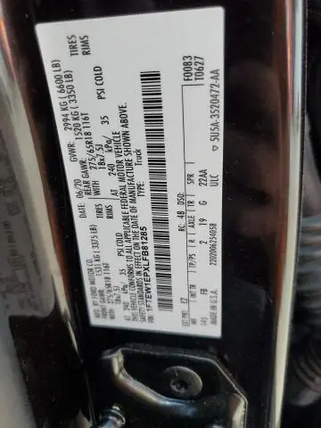 2020 FORD F150 SUPERCREW  