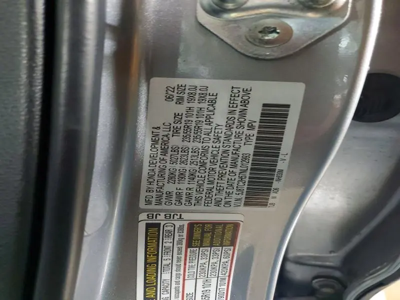 2022 ACURA RDX TECHNOLOGY  