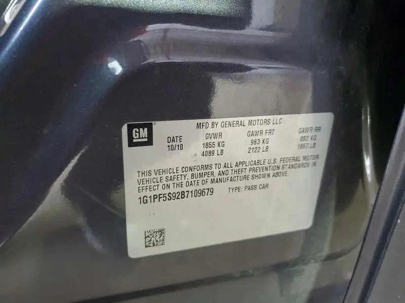 2011 CHEVROLET CRUZE LT  