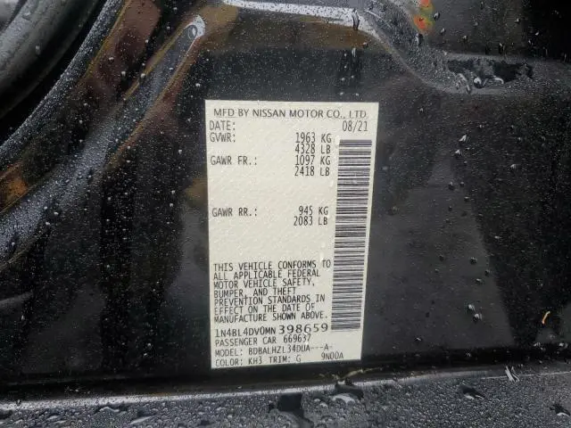 2021 NISSAN ALTIMA SV