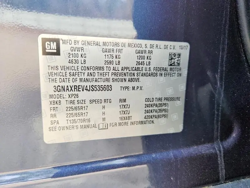 2018 CHEVROLET EQUINOX LS  