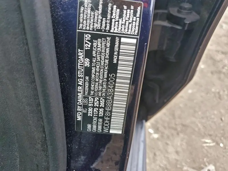 2011 MERCEDES-BENZ E 350 4MATIC  