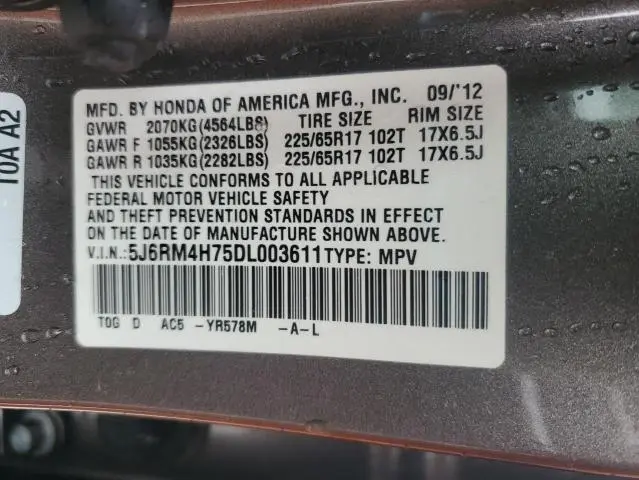 2013 HONDA CR-V EXL
