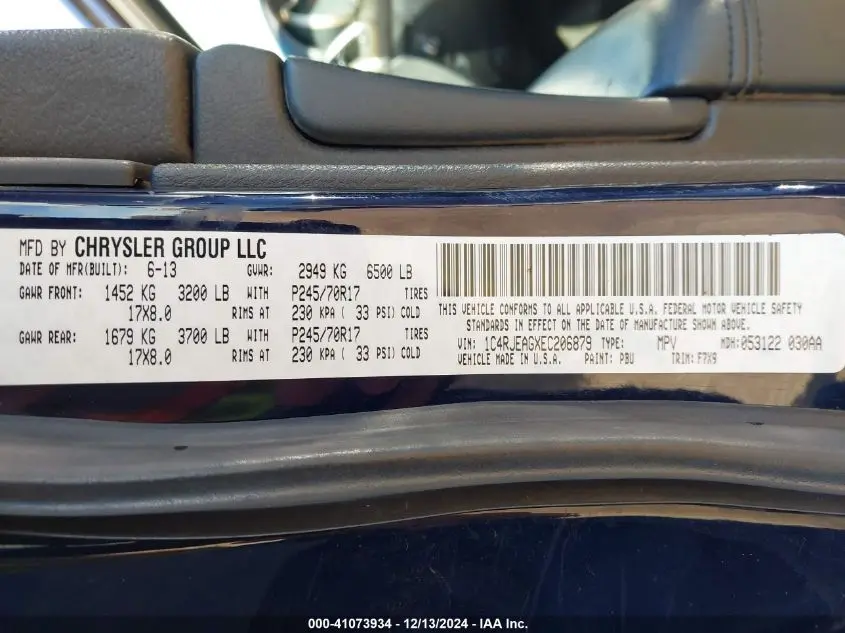 2014 JEEP GRAND CHEROKEE LAREDO