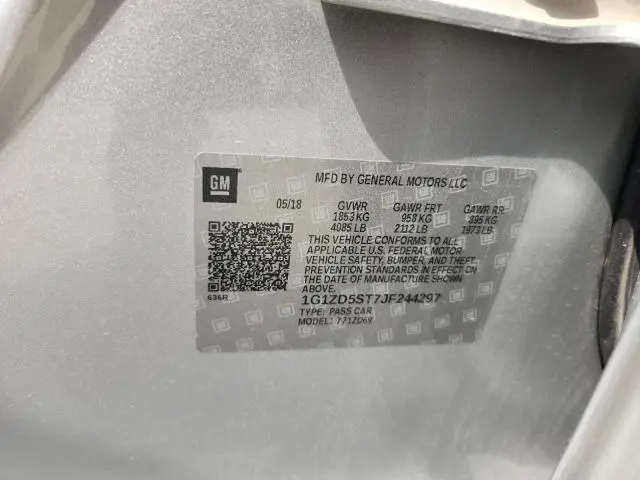 2018 CHEVROLET MALIBU LT