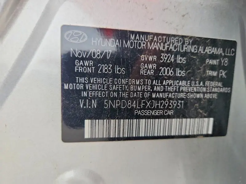 2018 HYUNDAI ELANTRA VALUE EDITION  