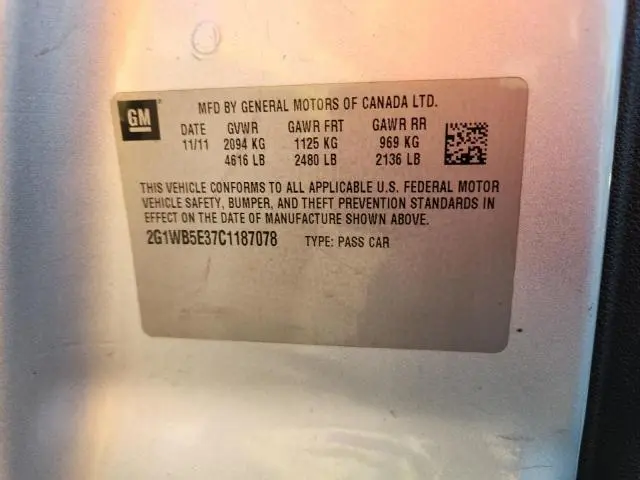 2012 CHEVROLET IMPALA LT  