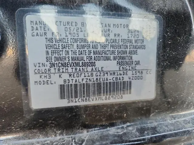 2021 NISSAN VERSA SV  