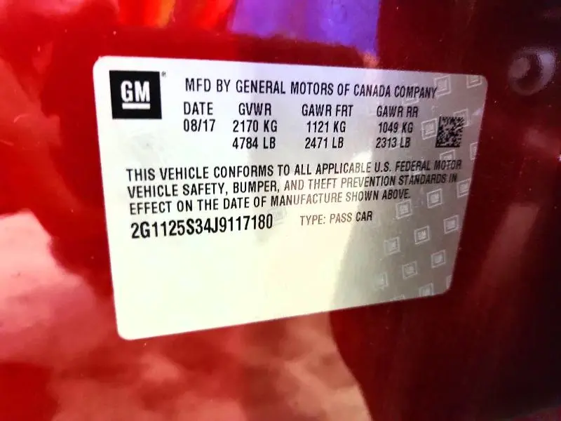 2018 CHEVROLET IMPALA PREMIER  