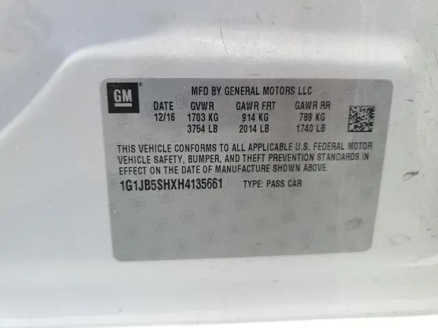 2017 CHEVROLET SONIC LS  