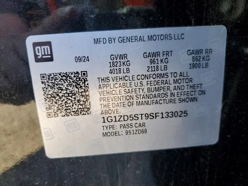 2025 CHEVROLET MALIBU LT  