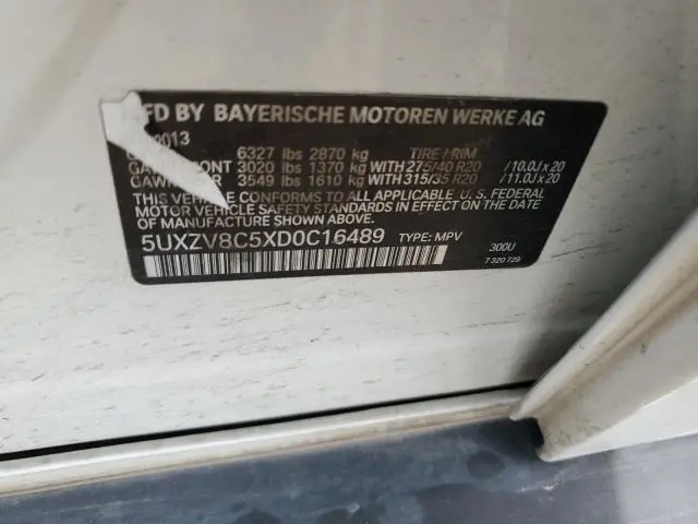 2013 BMW X5 XDRIVE50I  