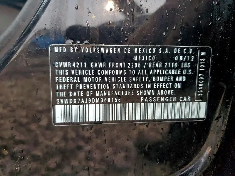 2013 VOLKSWAGEN JETTA SE  