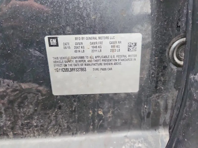 2015 CHEV MALIBU 1LT  