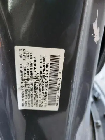 2013 HONDA ODYSSEY TOURING  